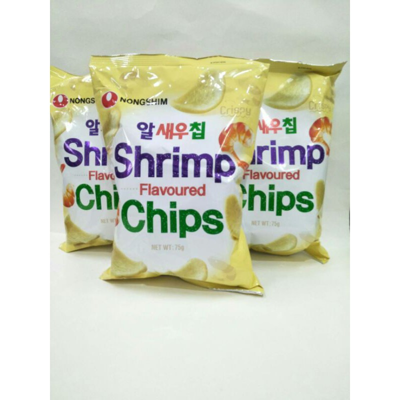 

Nongshim Shrimp Flavoured Chips - Makanan Ringan Rasa Udang 75gr