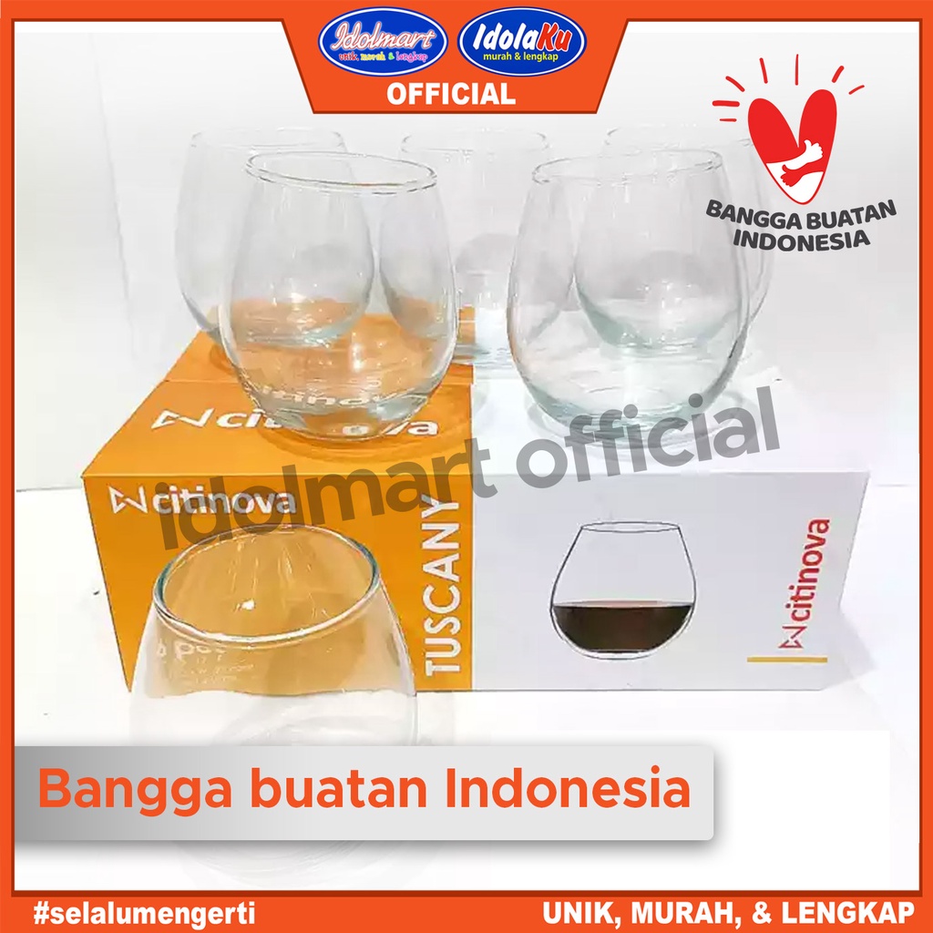 Jual Idolmart Citinova Gelas Tuscany Isi 6 Pcs Gelas Set Isi 6 Gelas Kado Gelas Kaca Kopi Wine 6425