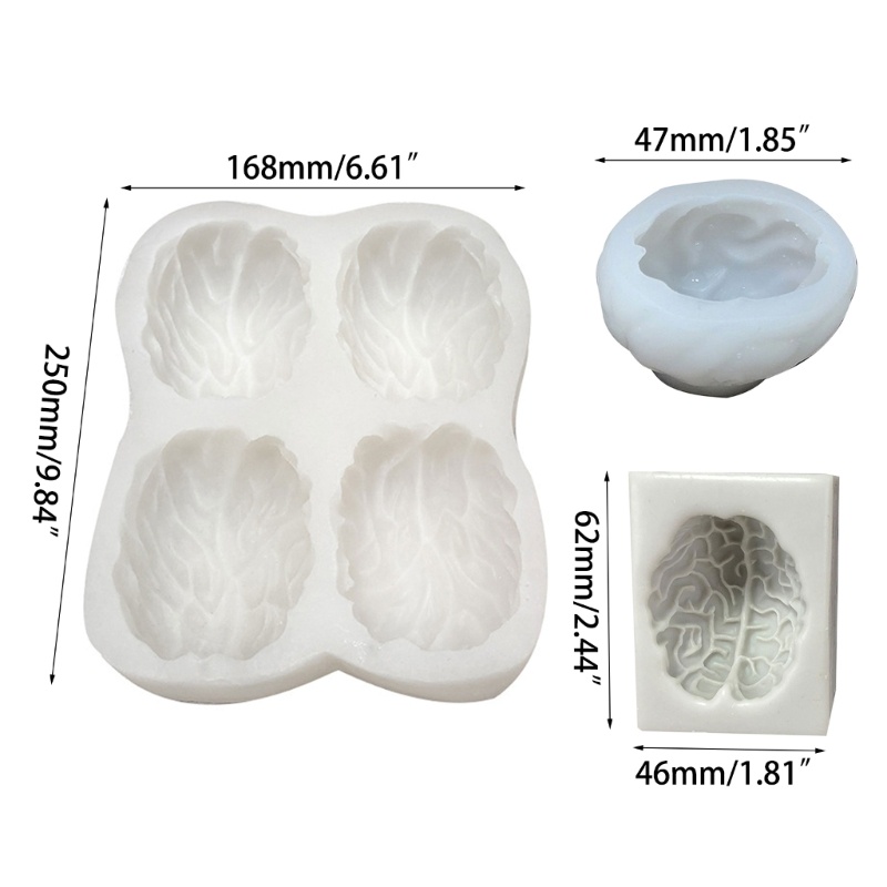 Cetakan Resin Epoksi Bentuk Otak Untuk Membuat Perhiasan