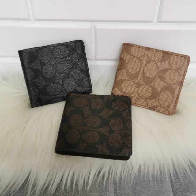 COACH MEN BILLFORD WALLET/ dompet pria coach lipat / coach wallet signature for men/ dompet murah