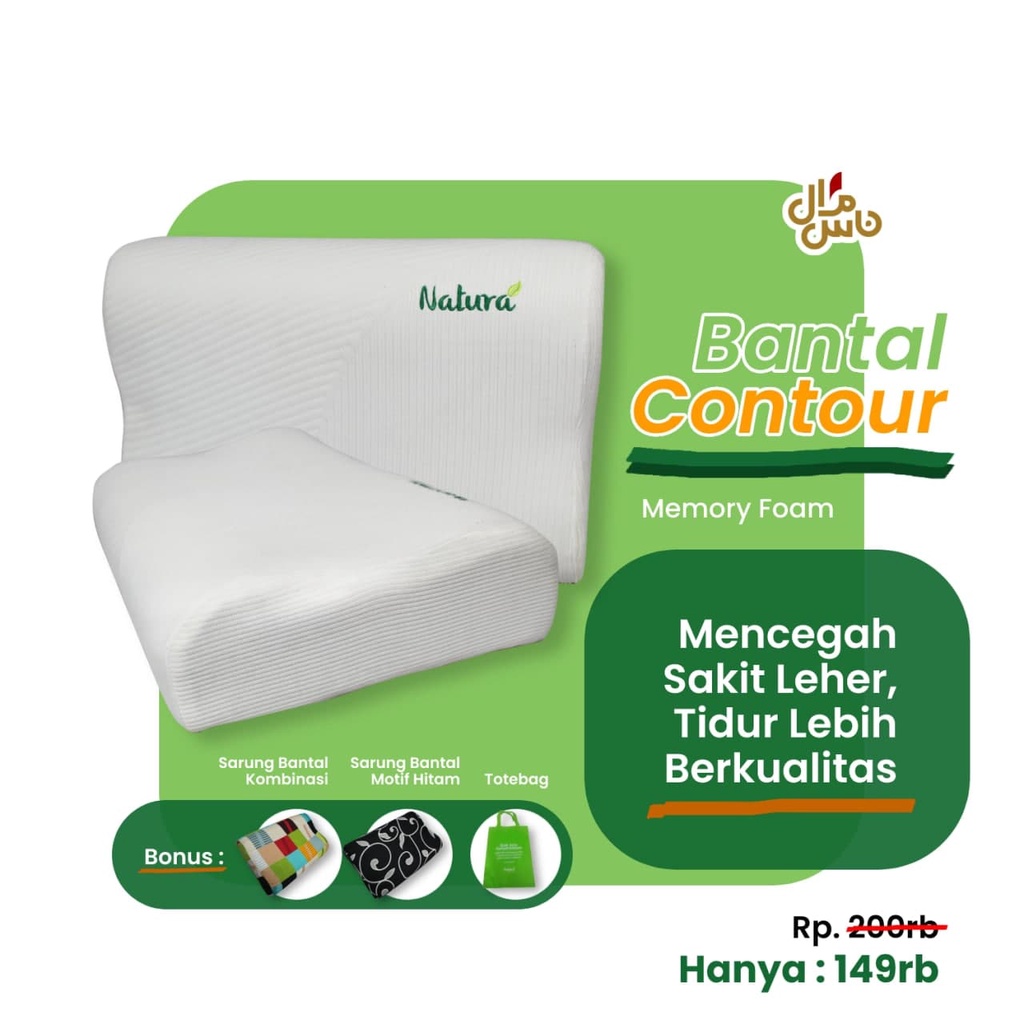 Bantal Contour Memory Foam Untuk Kesehatan Tidur Anda