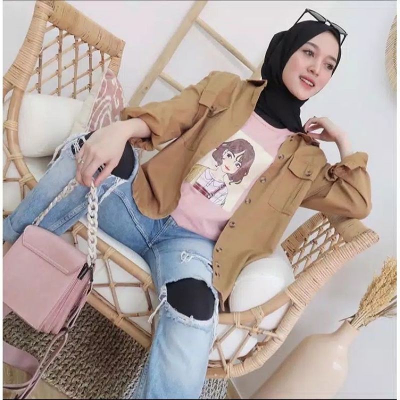 MAC KAOS T-SHIRT WANITA SHE WAS PRETTY