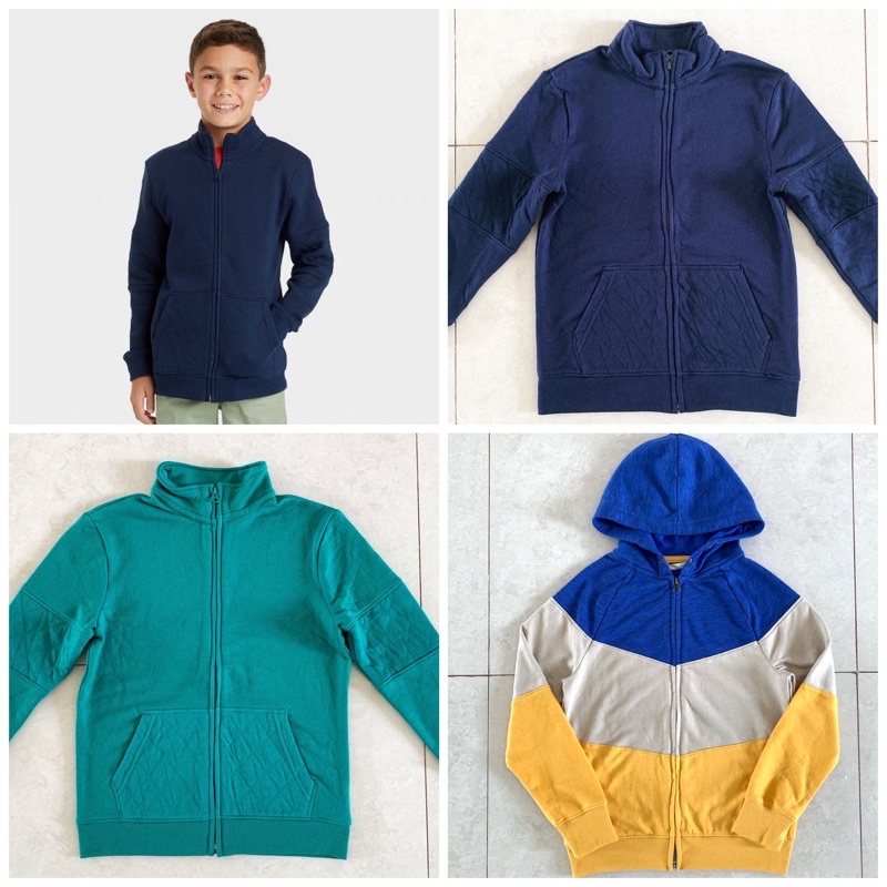 CNJ BOY FULL ZIP FRENCH TERRY JAKET HOODIE