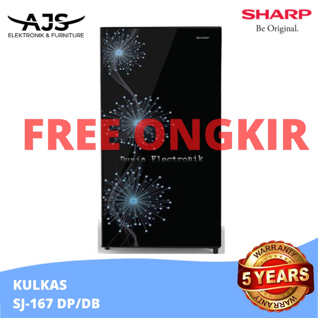 SHARP KULKAS 1 PINTU SJ-X167 SJX167 SJX 167 GARANSI RESMI