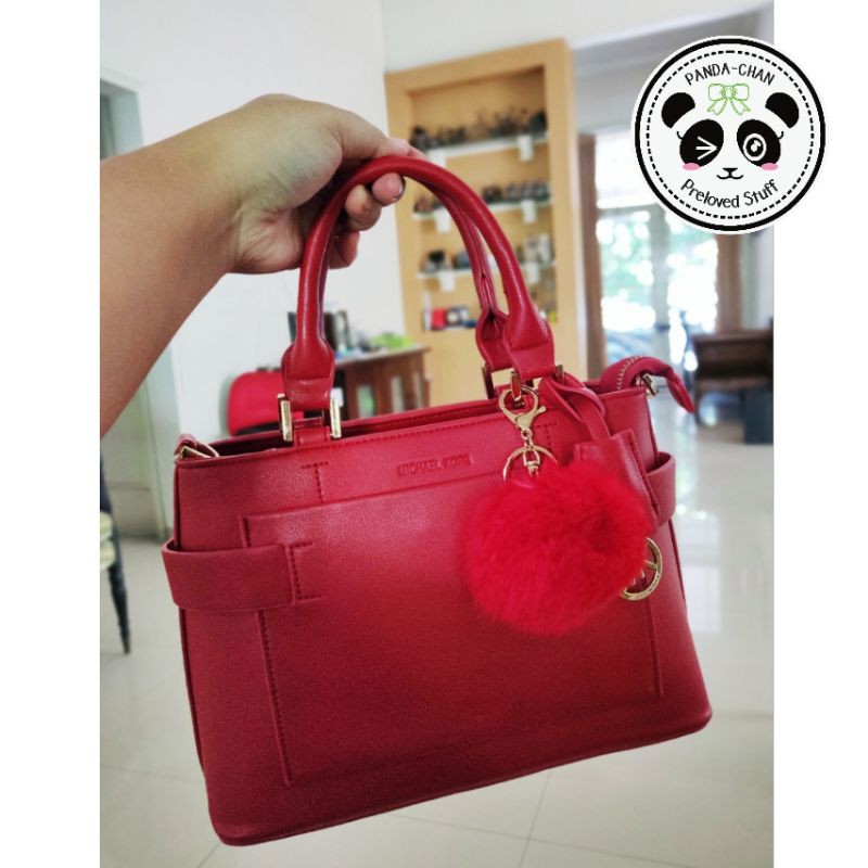 Preloved Tas Wanita MK Premium (Top Handle Red)