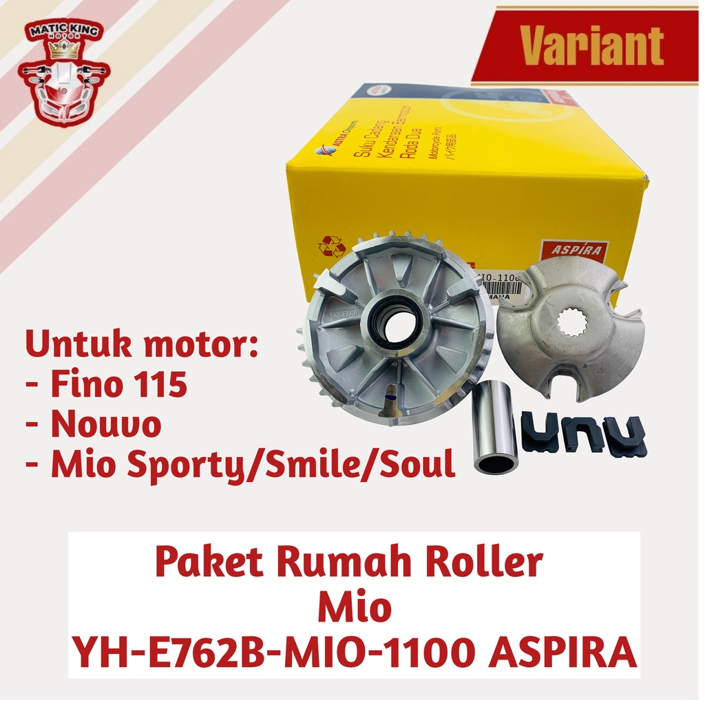 Bosh Rumah roller SET Yamaha Mio J X ride Soul GT 115 cc Aspira ASTRA OTOPARTS YH-E762B-MIJ-1100