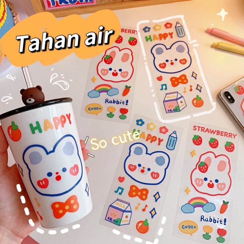 Sticker PVC anti air bear milkjoy fancy stuff