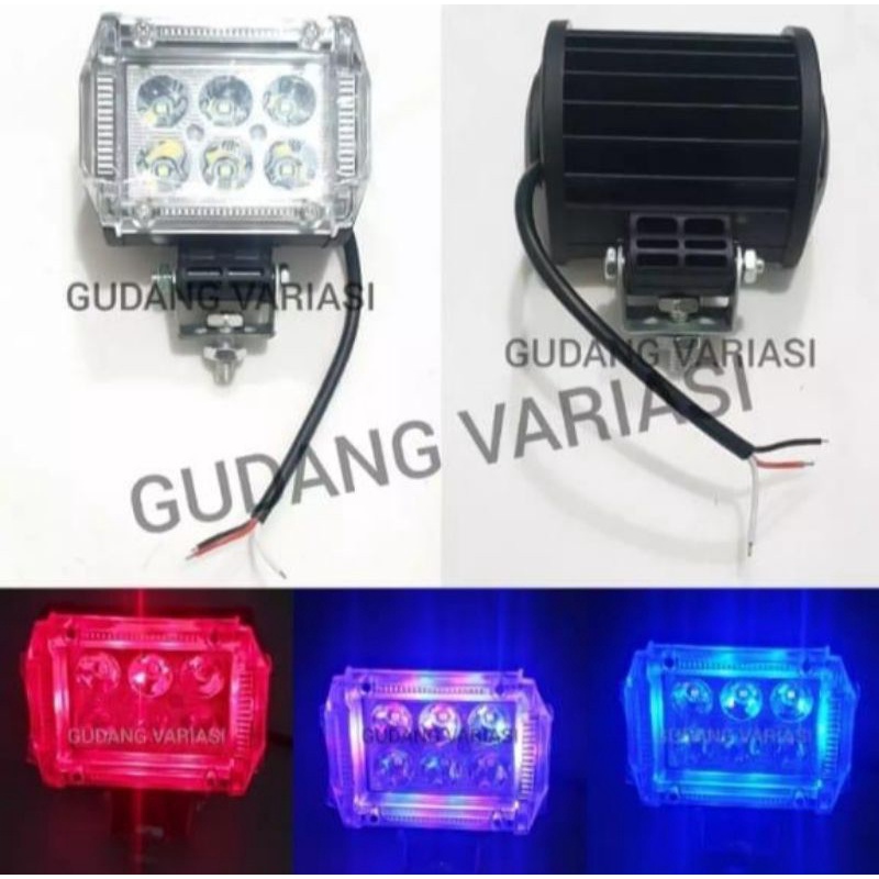 Lampu Tembak Sorot Cwl Cree Work Light 6 Mata Plus 3 Senja