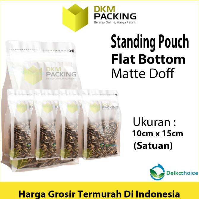 Plastik Klip FLAT BOTTOM MATTE DOFF Kemasan Makanan DELKOCHOICE