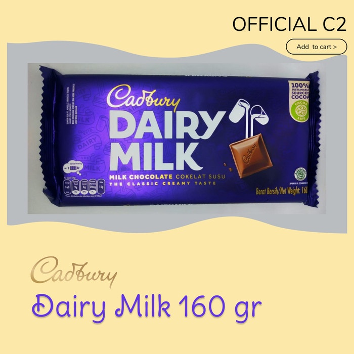 

COKELAT- PROMO COKLAT CADBURY DAIRY MILK 165GR -COKELAT.