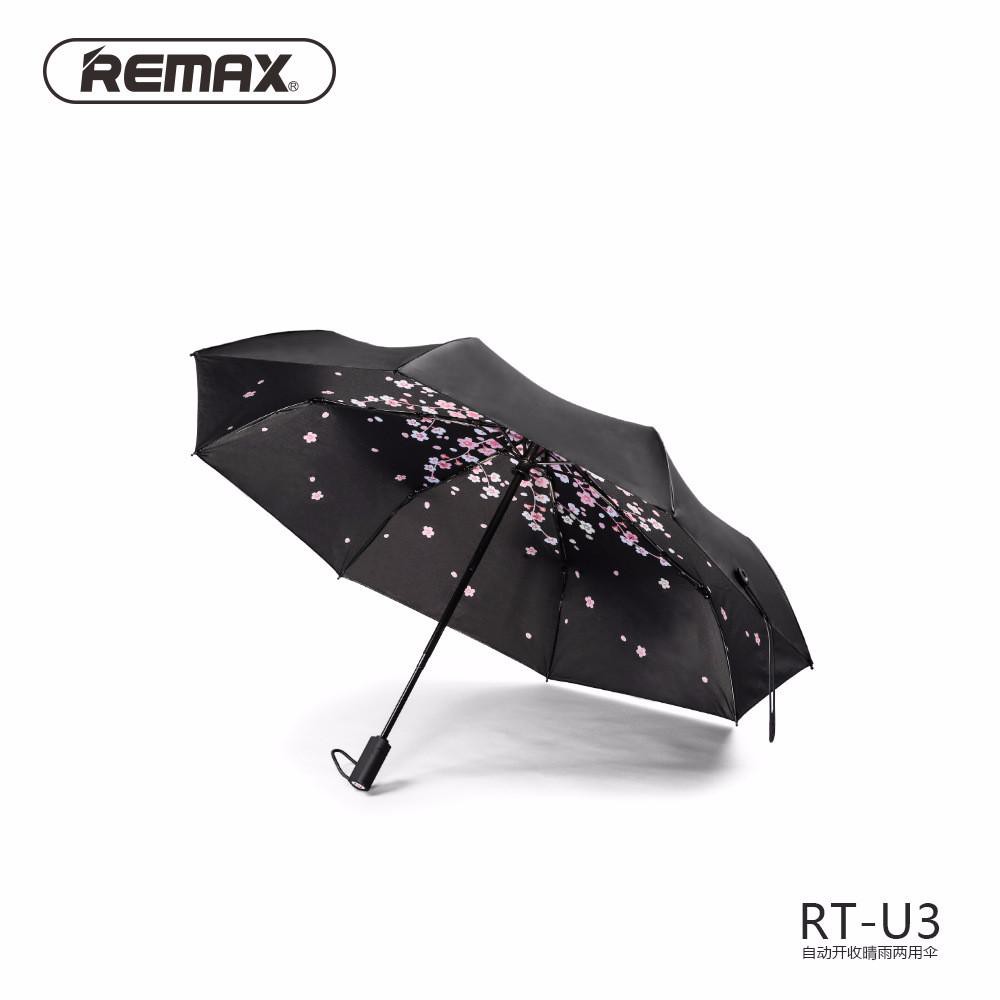 Original REMAX RT-U3 Automatic Umbrella Payung Lipat Mini Otomatis