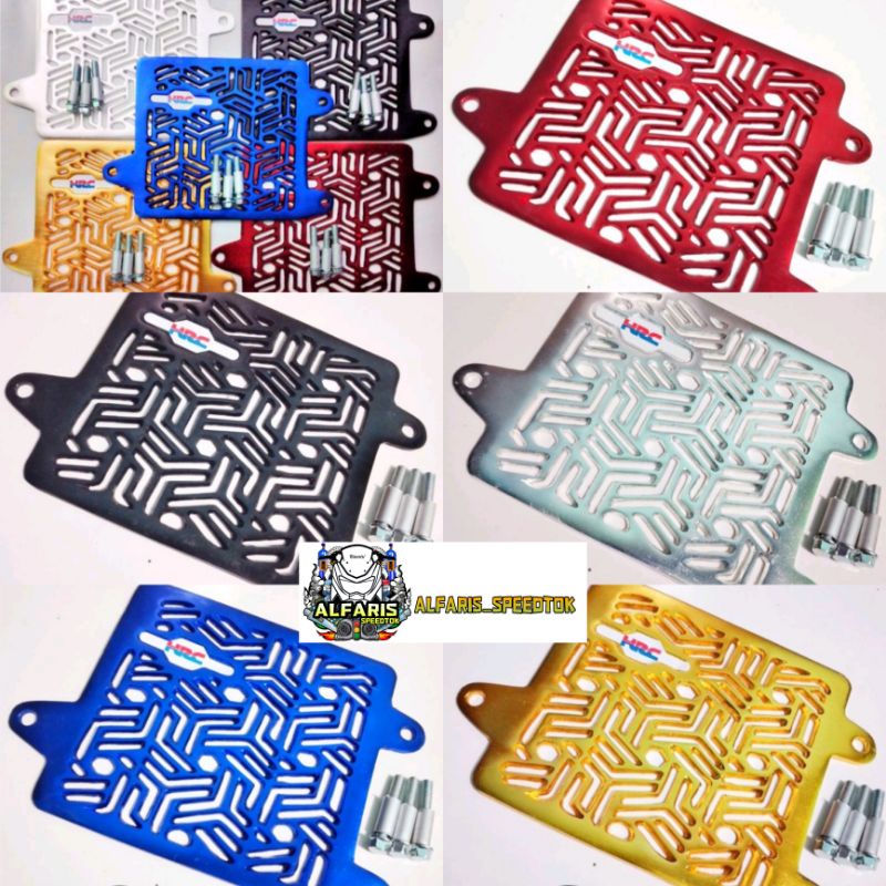 COVER RADIATOR HRC CNC VARIO 150 125 ADV PCX MOTIF  ZIG ZAG HRC PLUS BAUT BOSHING