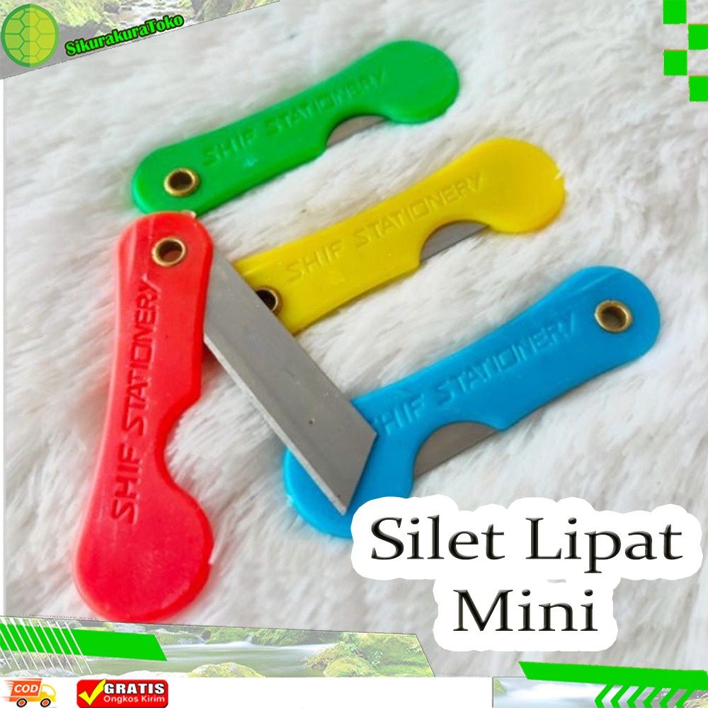 (SKR) SILET LIPAT Pemes Pisau Saku Cutter Mini Pensil Knife