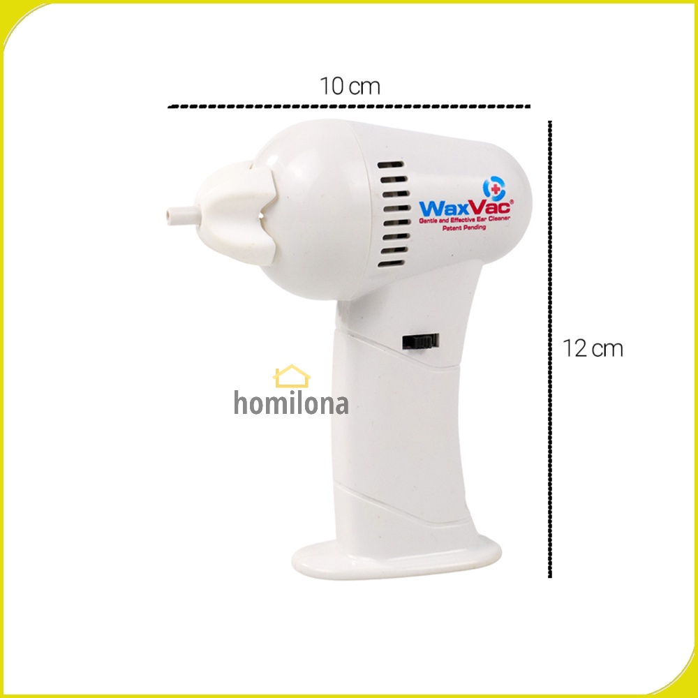 Electric Ear Wax Vacuum Pembersih Kotoran Telinga - WaxVac 682 - White