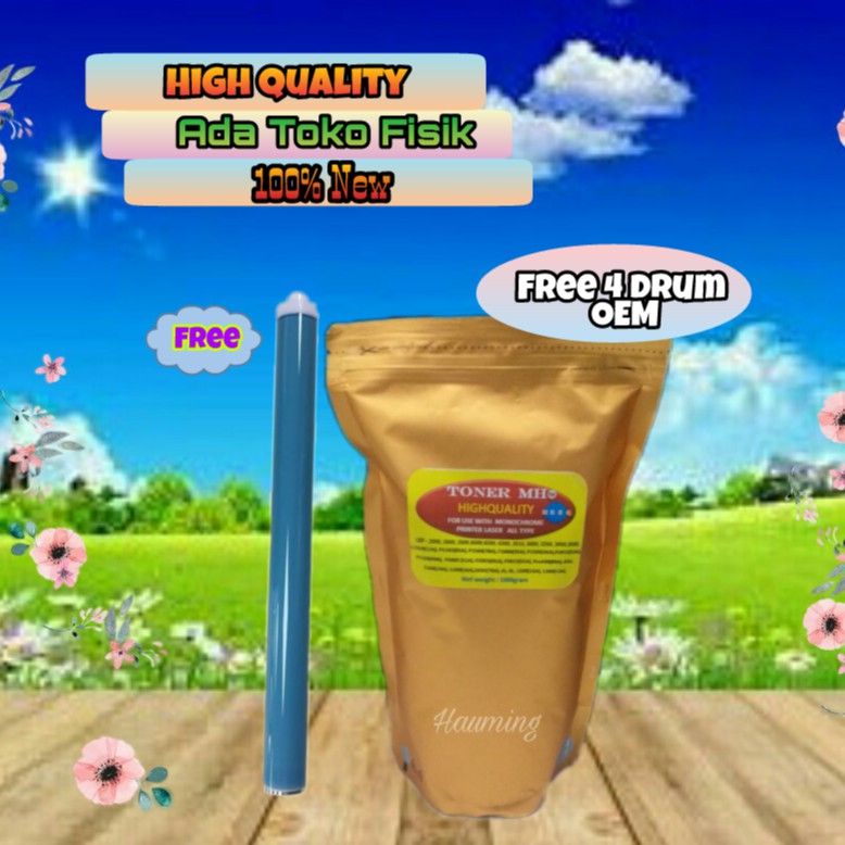 Serbuk Toner MHHQ Gold Free Drum OPC OEM 4pcs HP 85A CE285A P1102 P1102w M1130 M1132 M1212 M1214