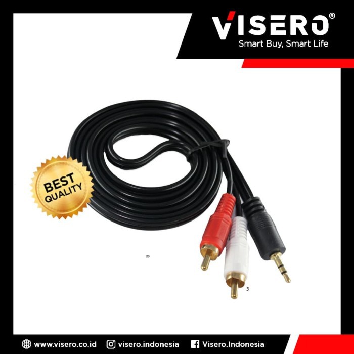 Cable RCA/Kabel RCA/Cable AV/Kabel AV BG 1.5M Jack 2 To 1 Visero