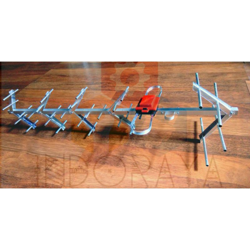Antena TV Luar Digital UHF 4-SX plus Kabel 15 meter