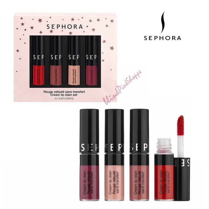SEPHORA CREAM LIP STAIN SET HOLIDAY