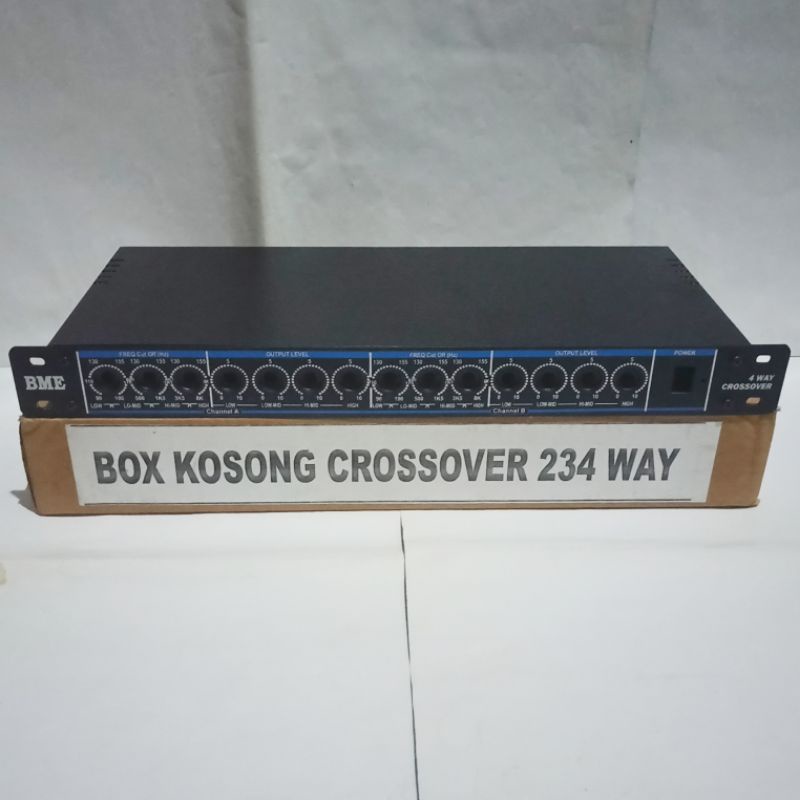 Box Active Crossover 234 Way Stereo Kualitas Bagus