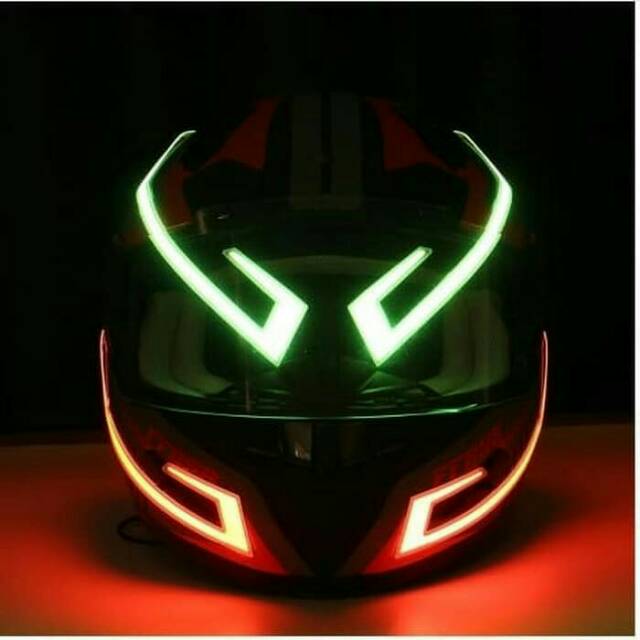 Fmfit lampu led sein strip untuk helm motor waterproof led helmet motorcycle