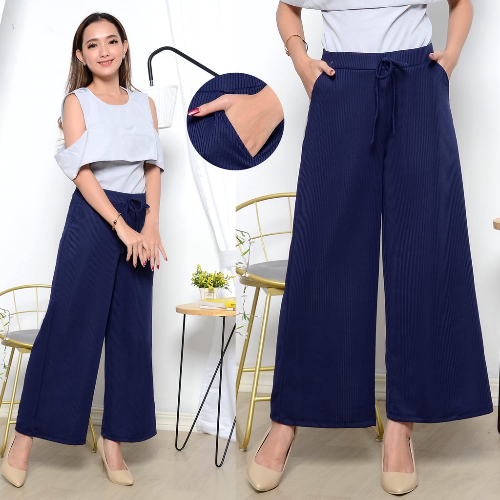 KULOT RIBON PANTS / CELANA KULOT RIBBON / KULOT TALI PITA CULLOTES PANTS KOREAN STYLE