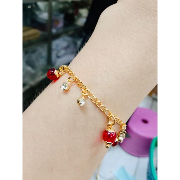 gelang jurai permata//gelang wanita//perhiasan lapis emas