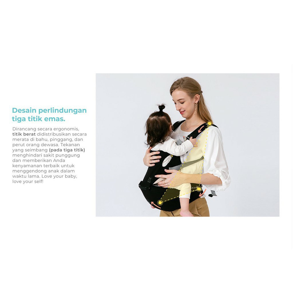 Mooimom Lightweight Hip Seat Carrier (HPS2101XF)