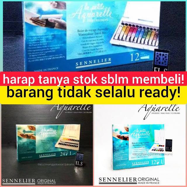 

SENNELIER LA PETITE AQUARELLE 12 WARNA HALF PAN 12 x 10ml CAT AIR SENELIER AQUARELE