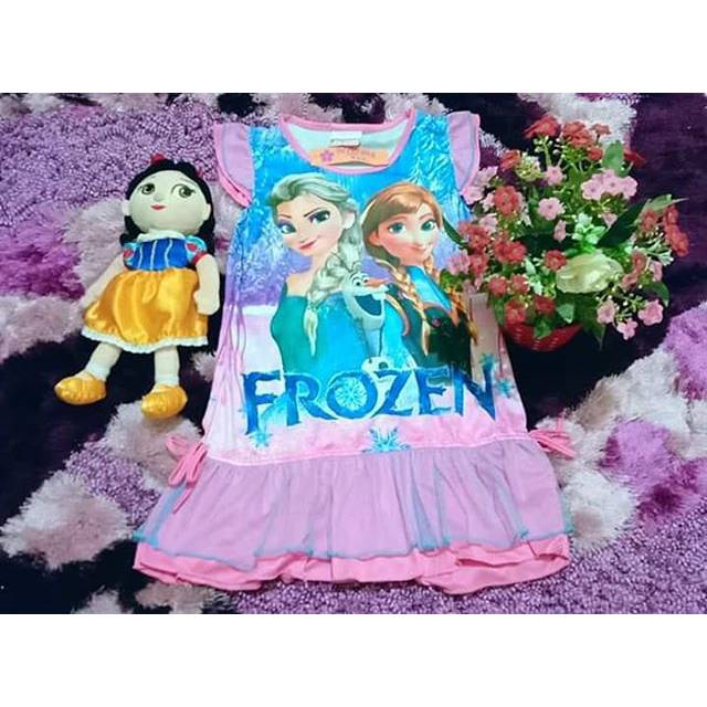 Dress anak Frozen kode baju 04 ex display