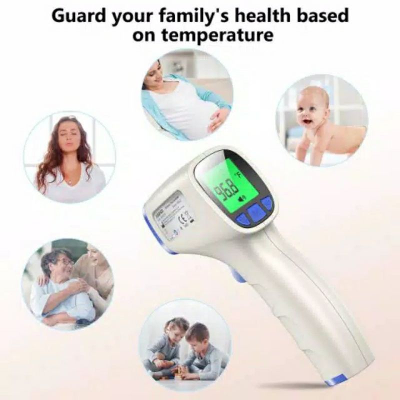 TERMOMETER INFRARED ALAT PENGUKUR DEMAM ANAK DAN DEWASA BISA GOSEND