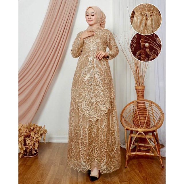 Dress Wedding Sherena / Dress Pesta Pelangi Jaya / Dress Butik Terbaru / Dress Tingkat Malaysia / Ke
