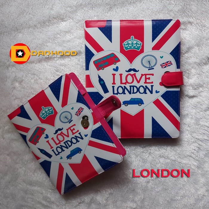 

Menakjubkan Binder Printing Motip Love London A5/Ring 20, B5/Ring 26 Bergaransi