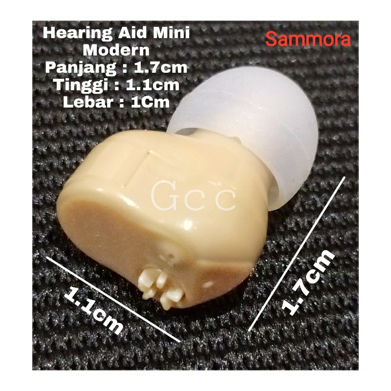 A1 Sammora Alat Bantu Dengar Mini Hearing Aid ITE Kecil SM 339 Bisa Dipakai Untuk Orang Tua atau Anak Remaja