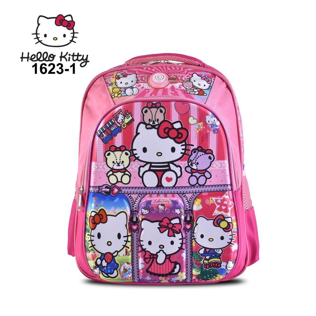 Tas Cartoon Anak Perempuan 9D Lampu 1623-1 - 16' (Girls),[Frozen,LOL,Princesses,Minnie,Unicorn,DLL]