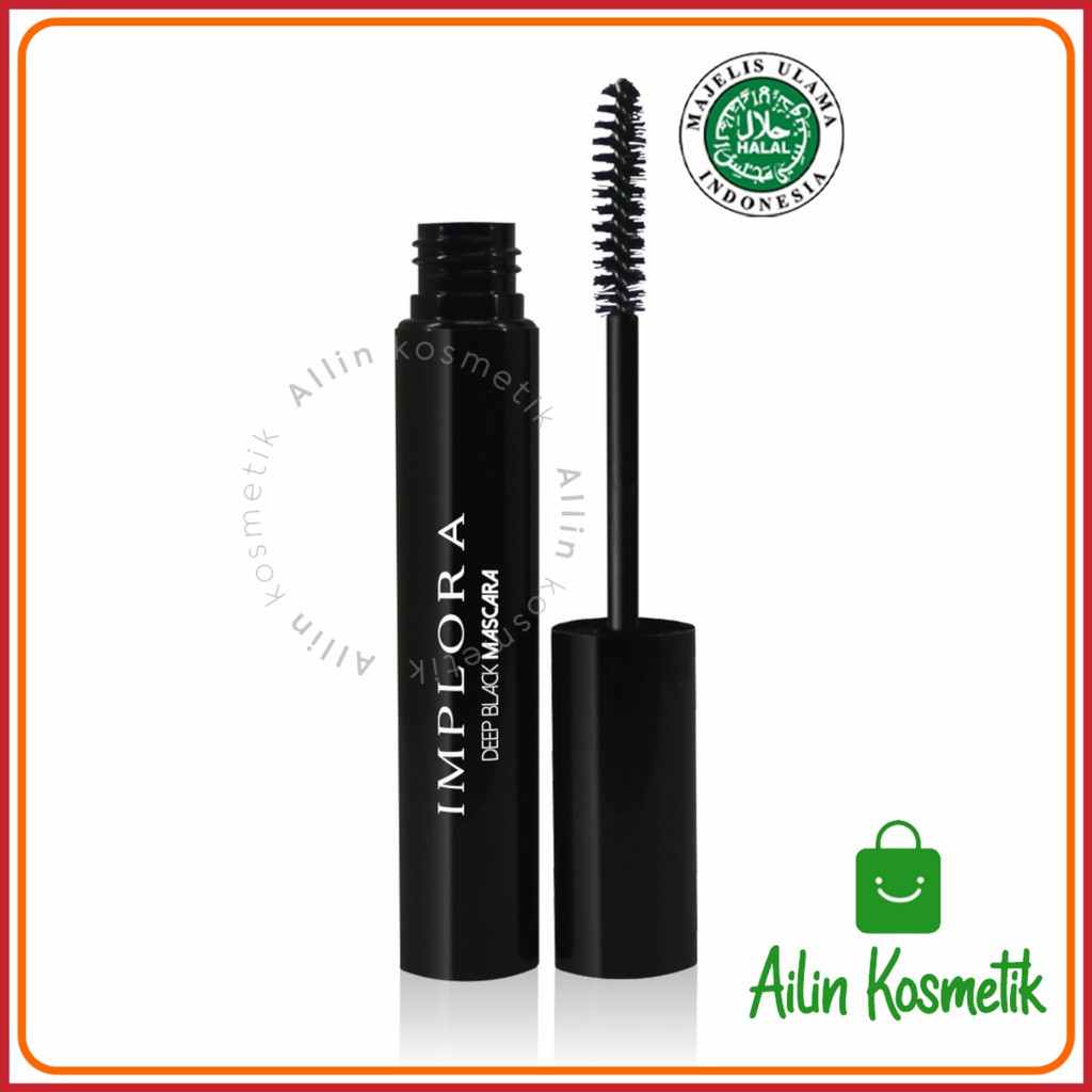 IMPLORA Deep Black Mascara Extra Black BPOM ORI / Maskara Implora BY AILIN