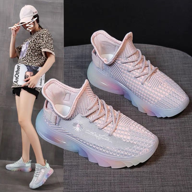 Free Box Sepatu Sneakers Korea Sneakers Import Sepatu Olahraga wanita NS888-1