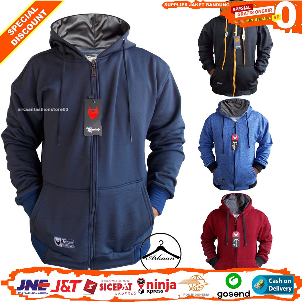[ Bayar Di Tempat ] Jaket Sweater Hoodie Pria / Wanita Original Treebeard Tebal Dan Nyaman