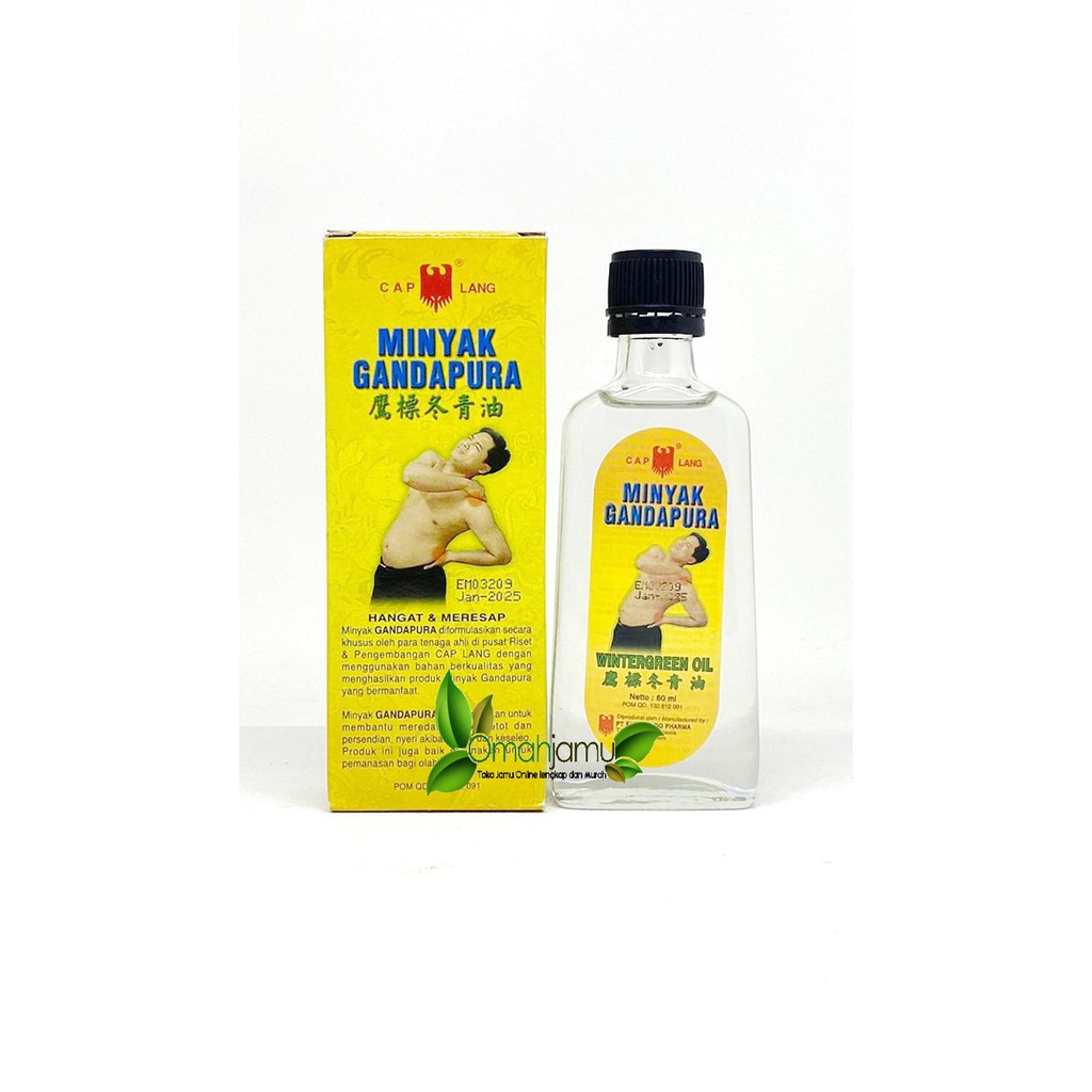 MINYAK GANDAPURA LANG 60 ml. OBAT GOSOK SERBA GUNA