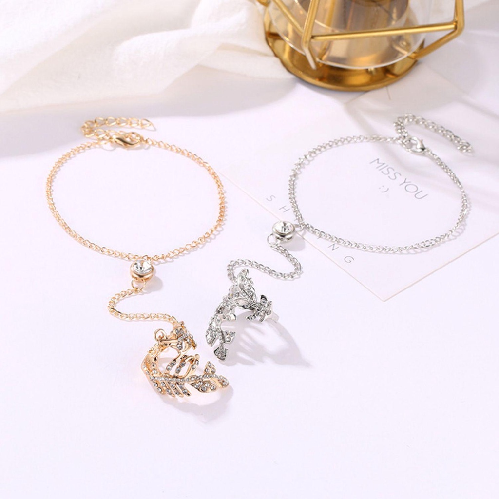 R-flower Ladies Gelang Fashion Untuk Cewek Cincin Adjustable