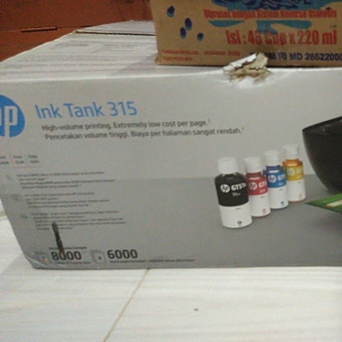 Printer HP Ink Tank 315 All in One (Tinta infus Print Scan Copy) RESMI