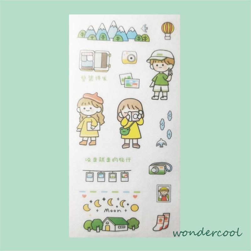 Stiker Motif Emoji Untuk Dekorasi Handphone / Diary DIY-Won