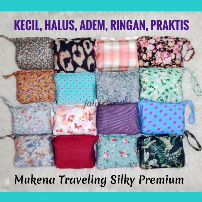 Kecil Imut Ringan Praktis Mukena Traveling katun silk