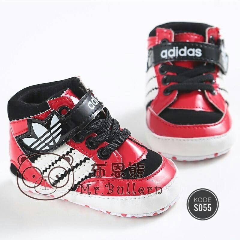 SEPATU BAYI SPORTY (MERAH / BIRU)