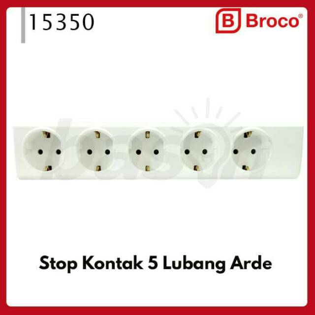 Stop Kontak Arde Outbow 5 Lbg BROCO (Child Protective) Non CP