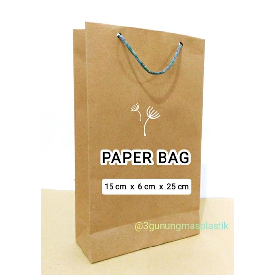 

Paper bag ukuran 15 x 6 x 25, Tas Kertas, Tas Souvenir, Shopping bag, Tas Kondangan, Tas Asul asul, Tas Buwuhan, Tas Wafer, Tas jajan
