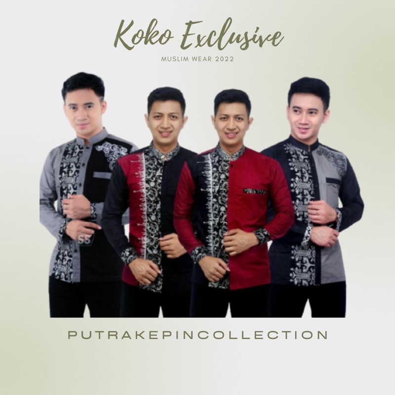 Baju Koko Pria Lengan Panjang Kekinian Koko syubbanul muslimin koko azzahir Baju Koko Dewasa | Baju 