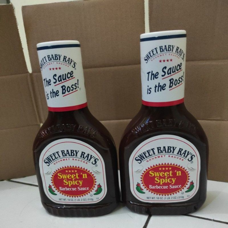 

sweet baby rays sweet 'n spicy barbeque sauce 510gr saus bbq