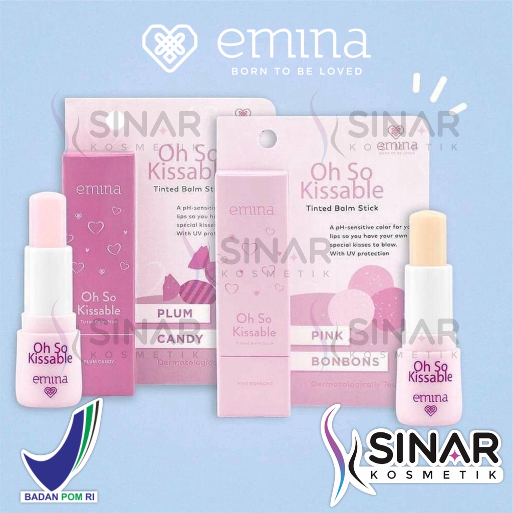 Jual Emina Oh So Kissable Tinted Lip Balm Indonesia