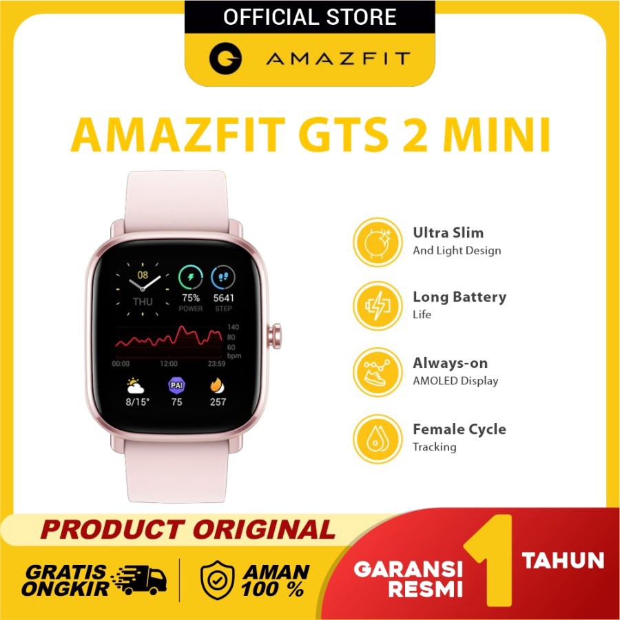 Amazfit GTS 2 Mini Smartwatch Garansi Resmi