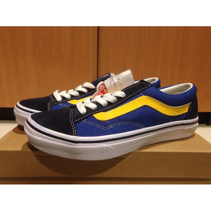 vans v36og old skool navy yellow